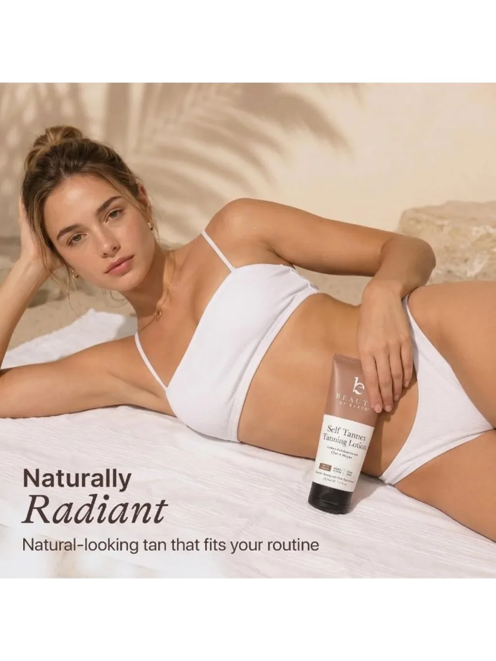 Organic Self Tanner Kit - Natural Tanning Lotion for Face & Body, Non-Toxic